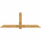 Ekena Millwork Eugene Rough Sawn Timber Gable Bracket, Western Red Cedar, 96"W x 36"H x 6"D x 6"F, 9/12 Pitch GBW096X36X0606EUG00RWR - alternate 1